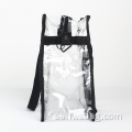 Bolsa de bolso de vinilo de vinilo transparente con correa para el hombro